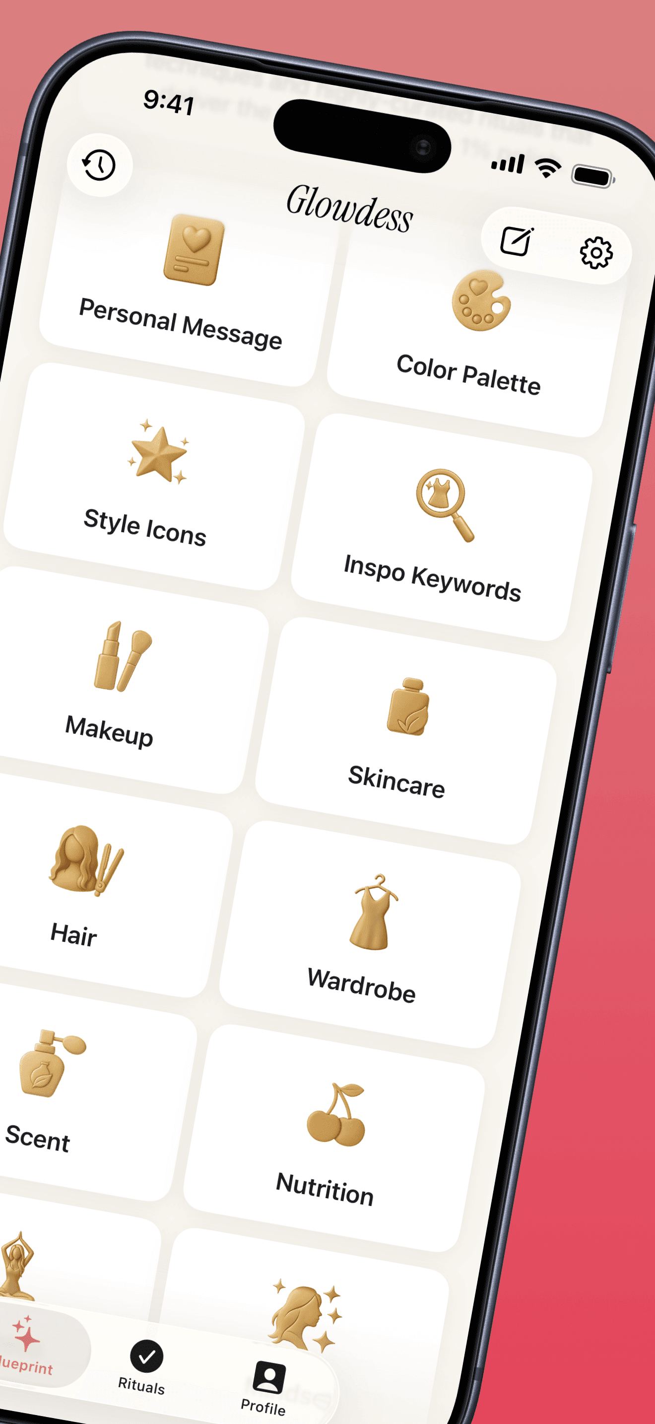 Glowdess App - Color Palette