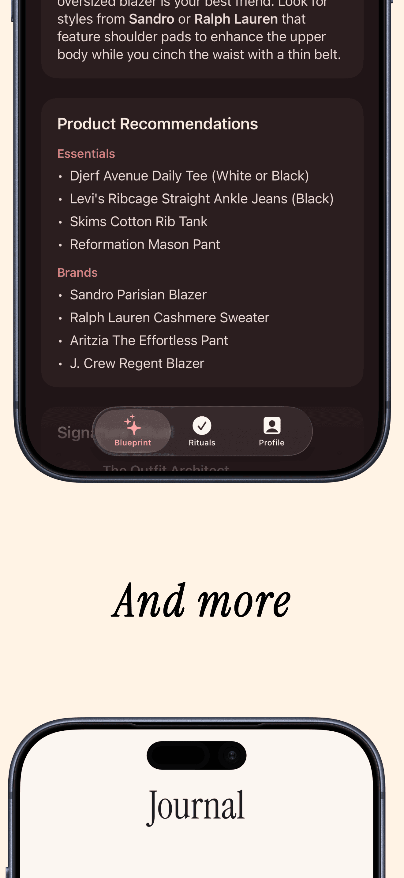 Glowdess App - Blueprint