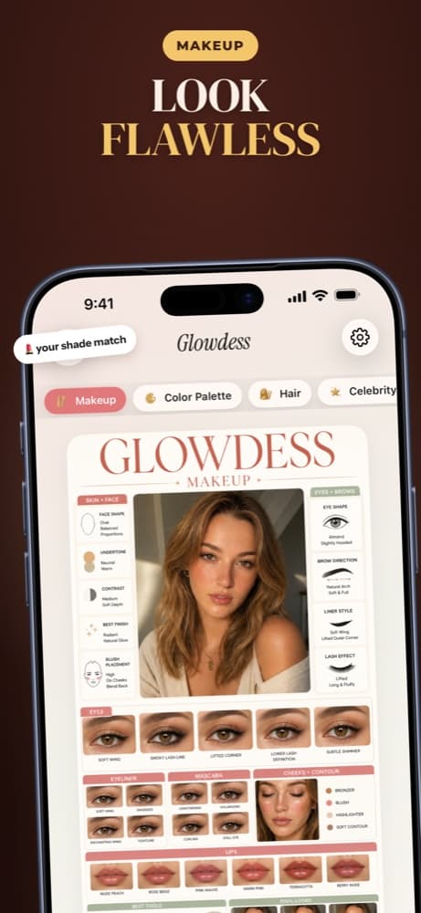 Makeup vision board — look flawless